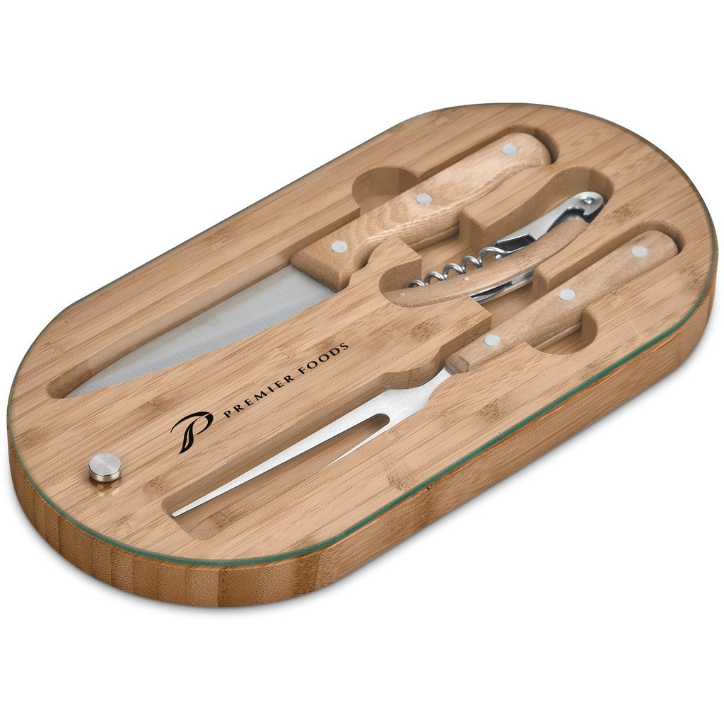 Suraisu Bamboo Food & Wine Set
