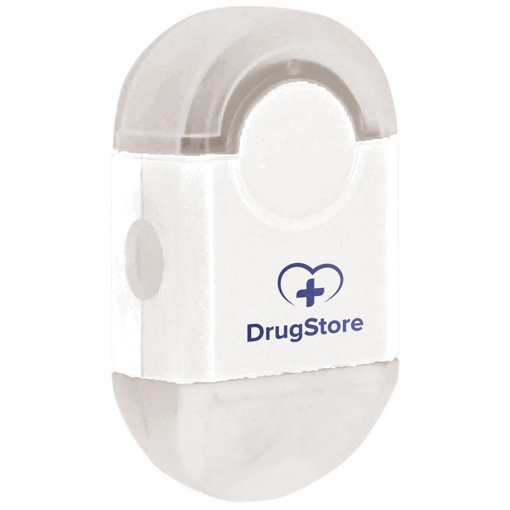 Duo Eraser & Sharpener - Solid White