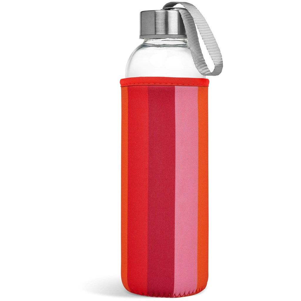 Quirky Glass Water Bottle - 500ml