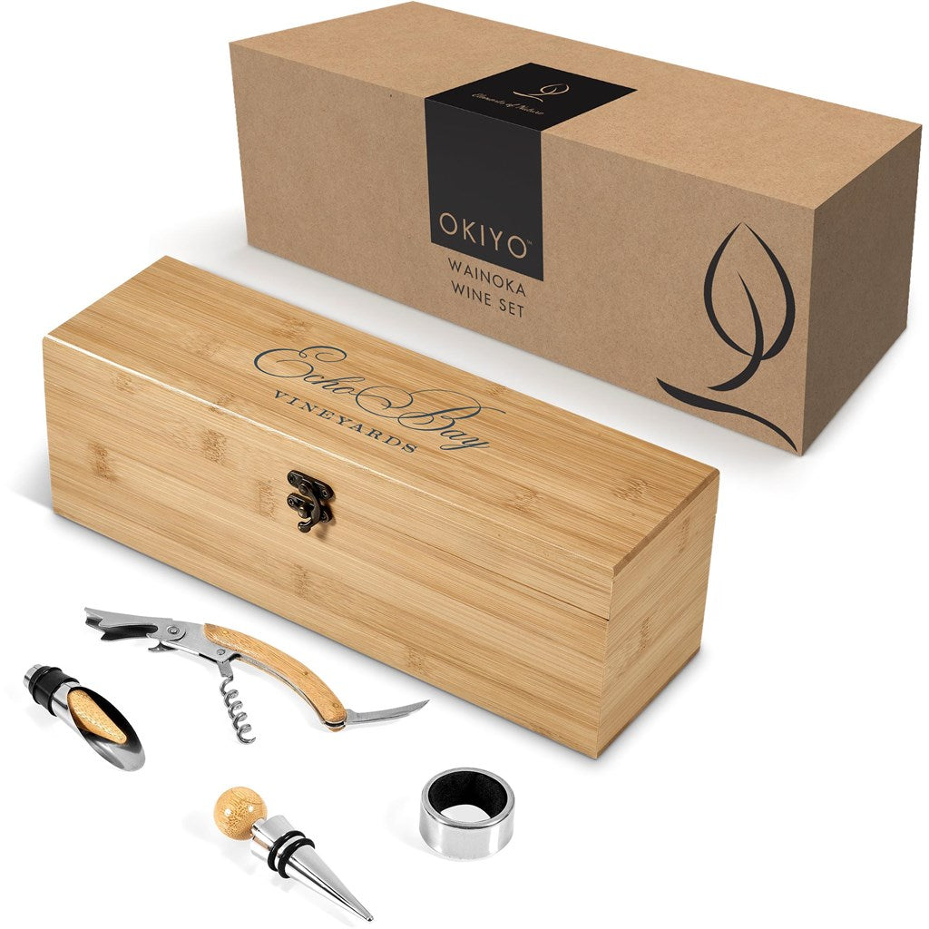 Wainoka Bamboo Wine Set