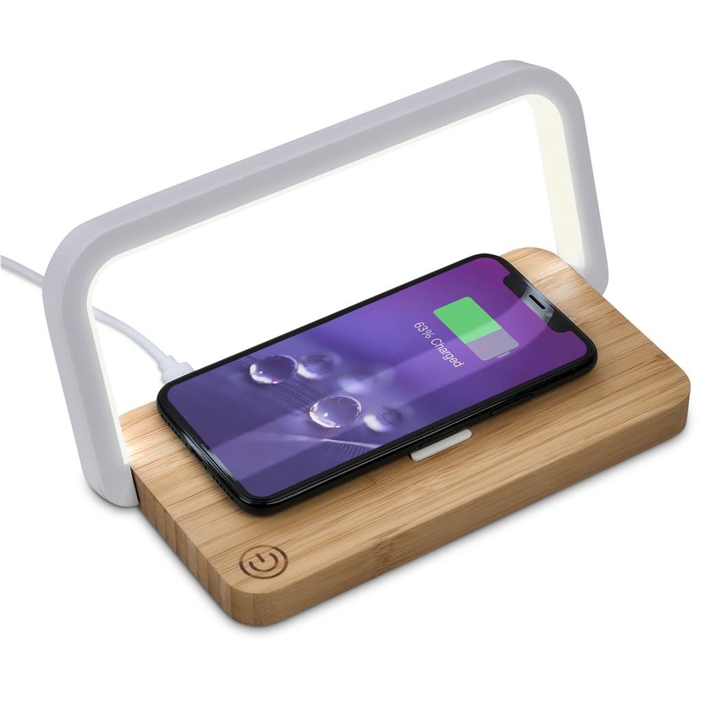 Yoru Bamboo Wireless Charger & Night Light
