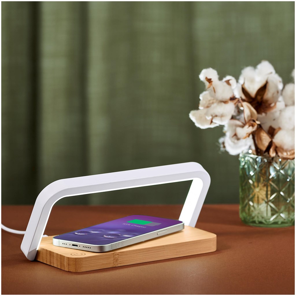 Yoru Bamboo Wireless Charger & Night Light