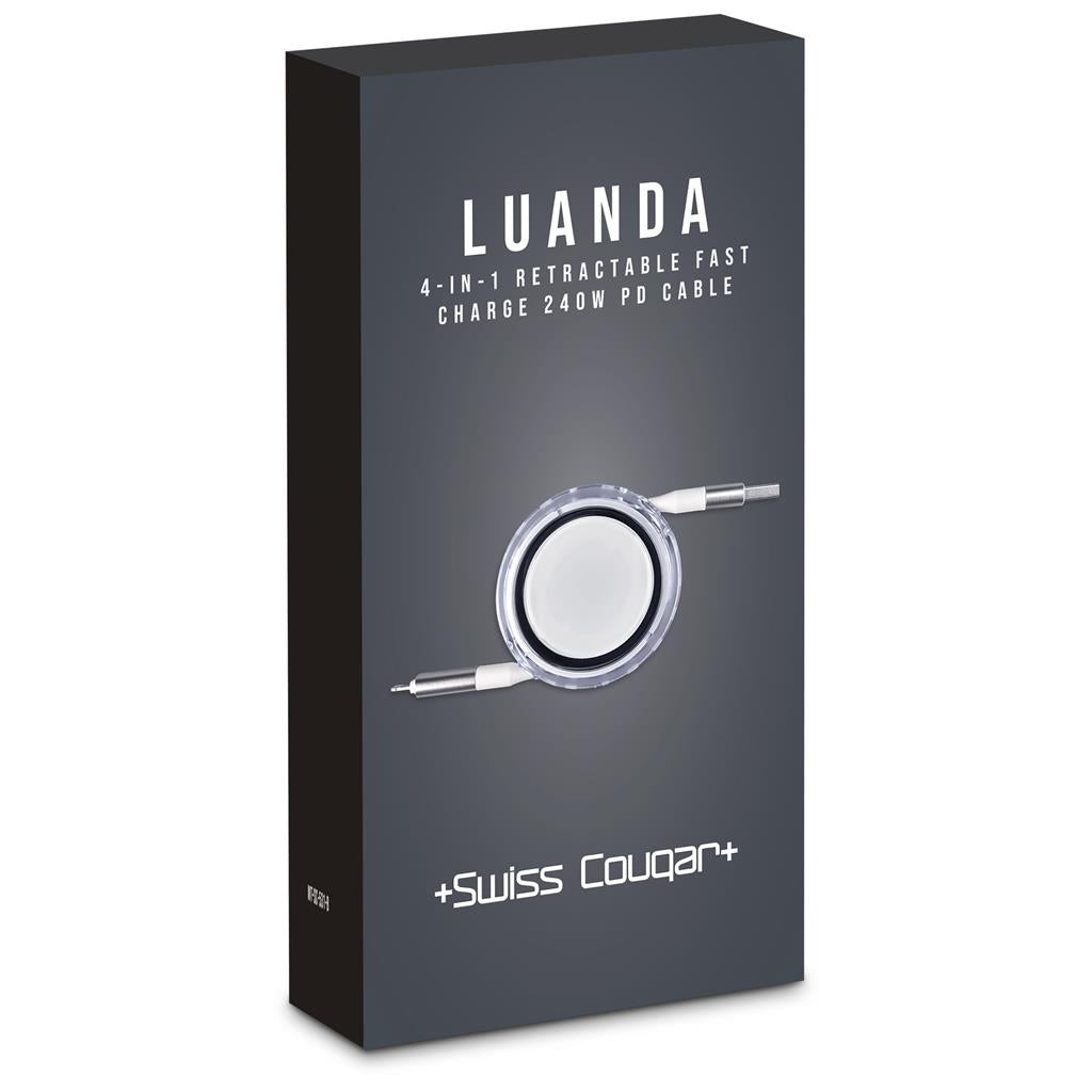 Luanda 4-in-1 Retractable Fast Charge 240W PD Cable