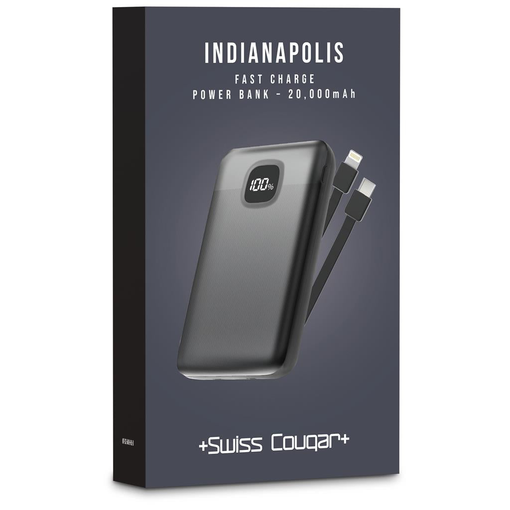 Indianapolis Fast Charge 22.5W Power Bank -20,000mAh
