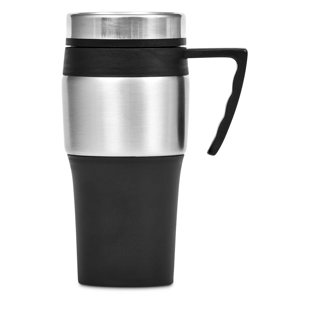 Altos Stainless Steel & Plastic Double-Wall Mug - 450ml - Black