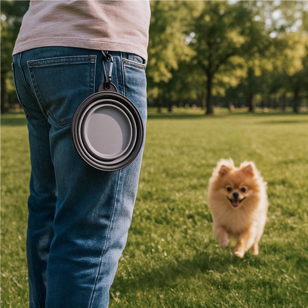 Poppy Collapsible Silicone Pet Bowl – 300ml