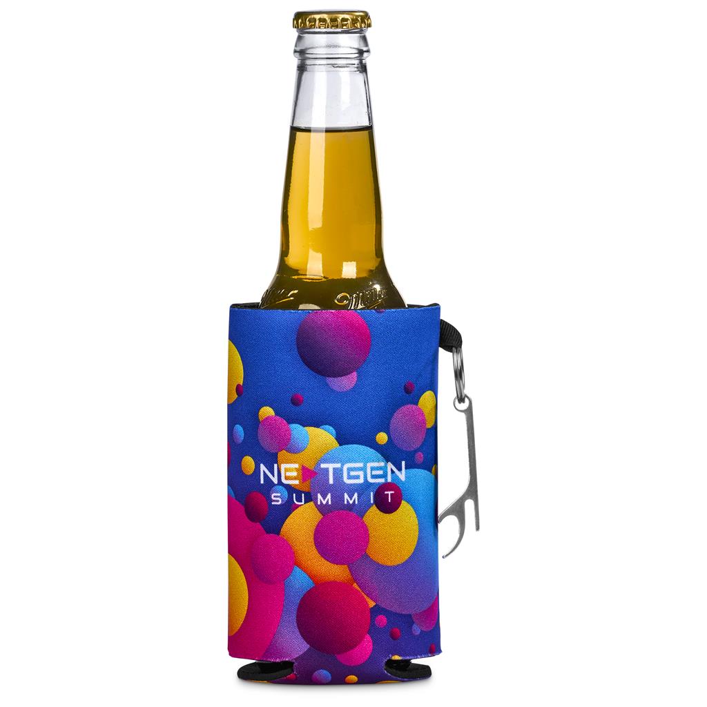 Pre-Printed Sample Custom Freezo Neoprene Stubby Cooler With Bottle Opener