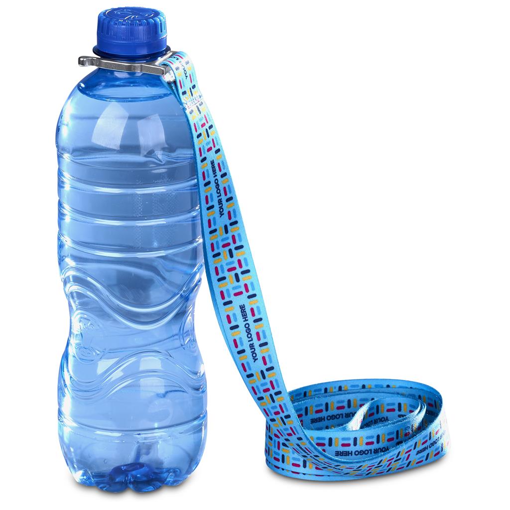 Aqua Double-Sided Crossbody Bottle Lanyard - Sample