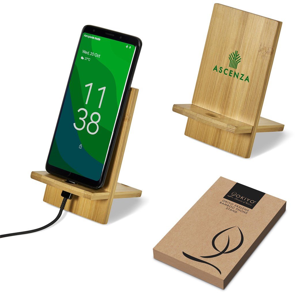 Ekslens Bamboo Phone Stand