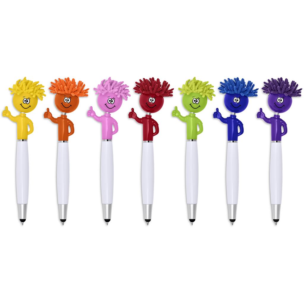 Moptopper Thumbs-Up Stylus Ball Pen & Screen Cleaner