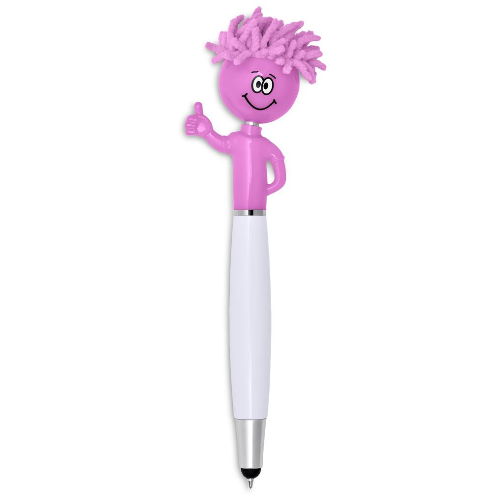 Moptopper Thumbs-Up Stylus Ball Pen & Screen Cleaner