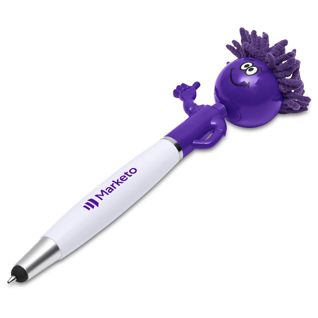 Moptopper Thumbs-Up Stylus Ball Pen & Screen Cleaner