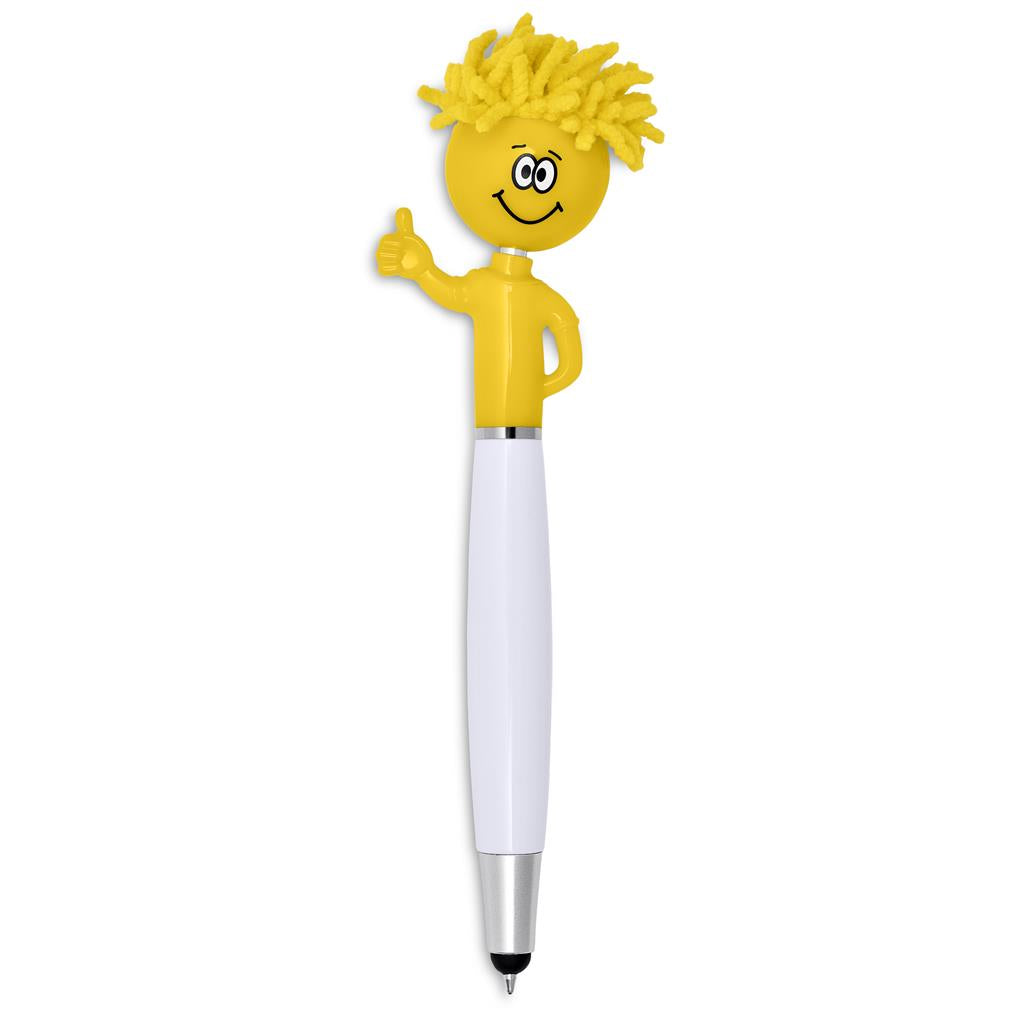 Moptopper Thumbs-Up Stylus Ball Pen & Screen Cleaner