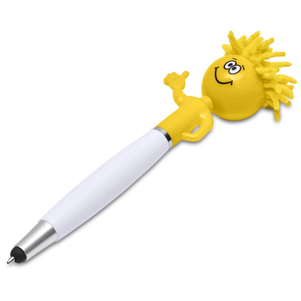 Moptopper Thumbs-Up Stylus Ball Pen & Screen Cleaner
