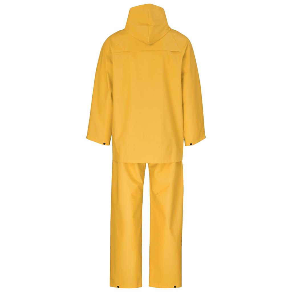 Light Hurricane Rubberised Polyester/PVC Rainsuit - Yellow