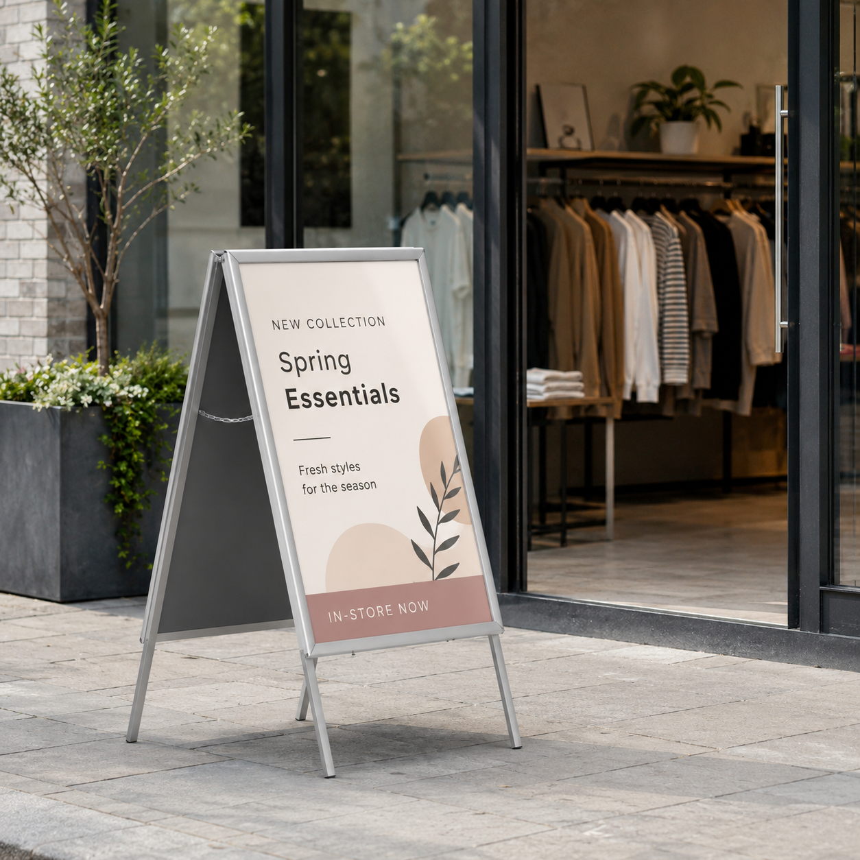 Double-Sided Sidewalk A-Frame Sandwich Display Board