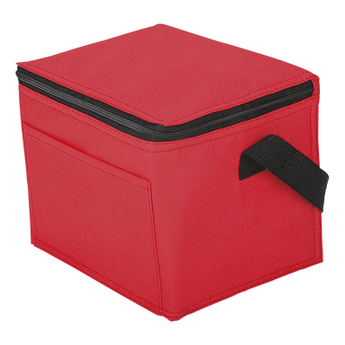 BC0012 - 6 Can Cooler with Foil Liner and Pocket - Non-Woven