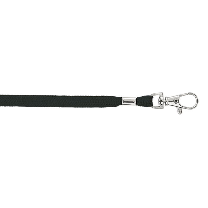 BK0012 - Woven Lanyard With Metal Clip Black / STD / Regular - Novelties and Travel