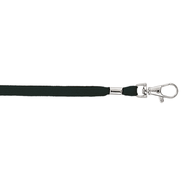 BK0012 - Woven Lanyard With Metal Clip Black / STD / Regular