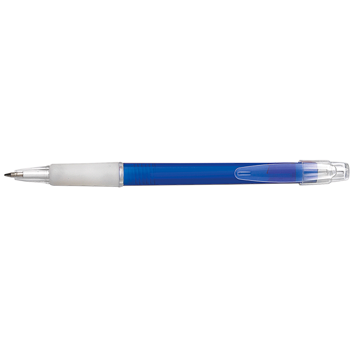 BP3321 - Frosted Plastic Ballpoint Pen Blue / STD / Last Buy - Writing Instruments