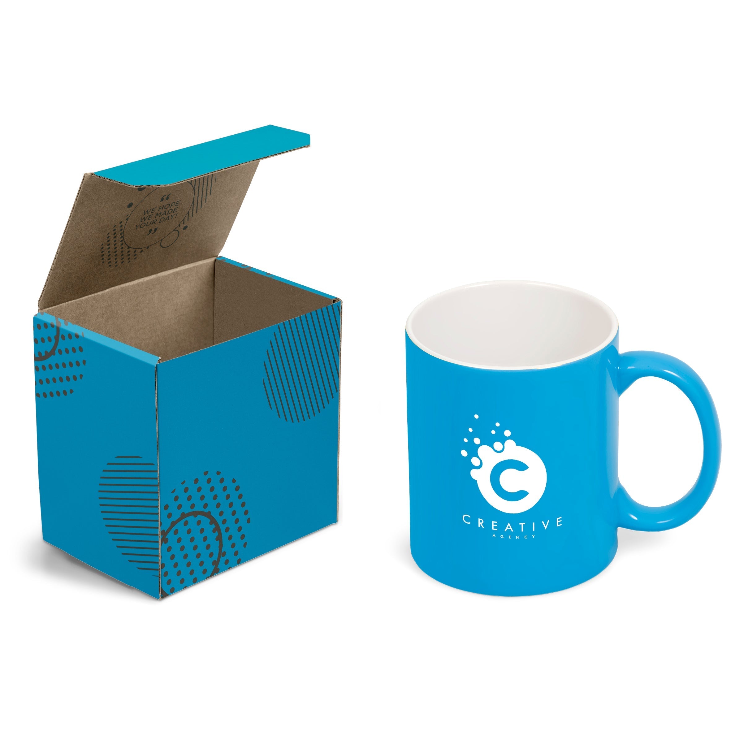 Colour Mug in Box Cyan / CY - Mugs