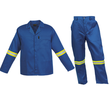 Barron Budget Poly Cotton Conti Suit with Reflective 