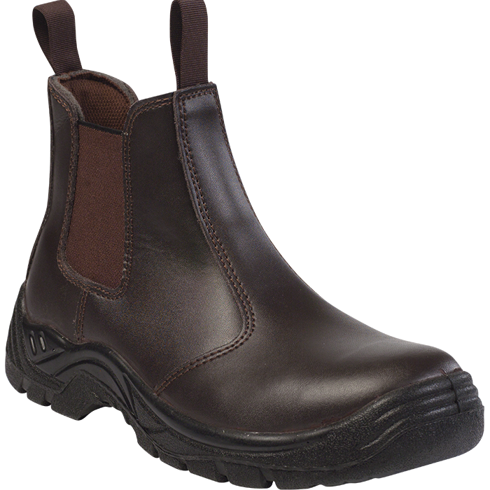 Creative Chelsea Safety Boot Brown / Size 10 / Regular - Footwear