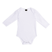 Creative Long Sleeve Baby Growers White / to 3months