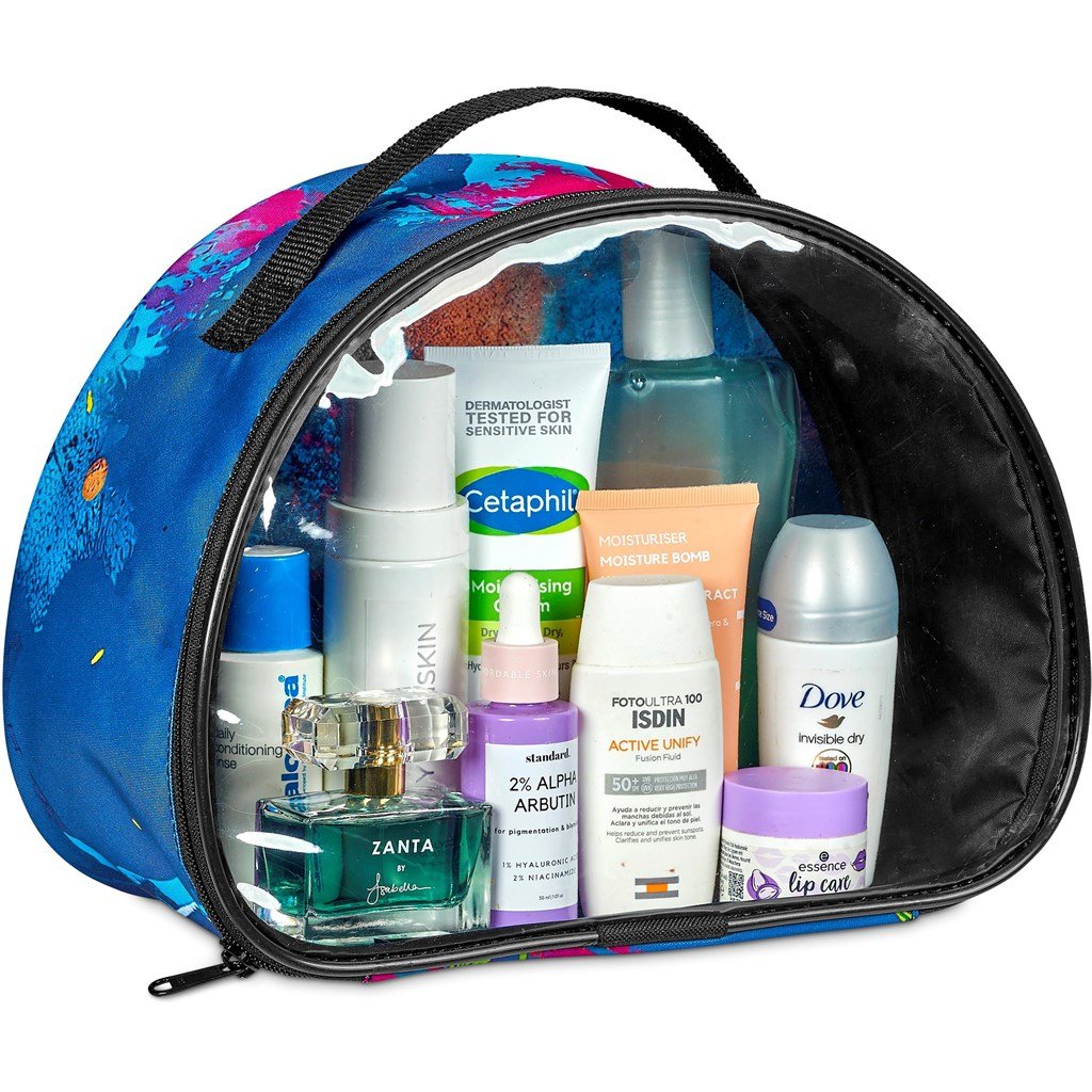Custom Aloe Toiletry Bag With PVC Front Window - Bags,Custom and Cosmetic Bags