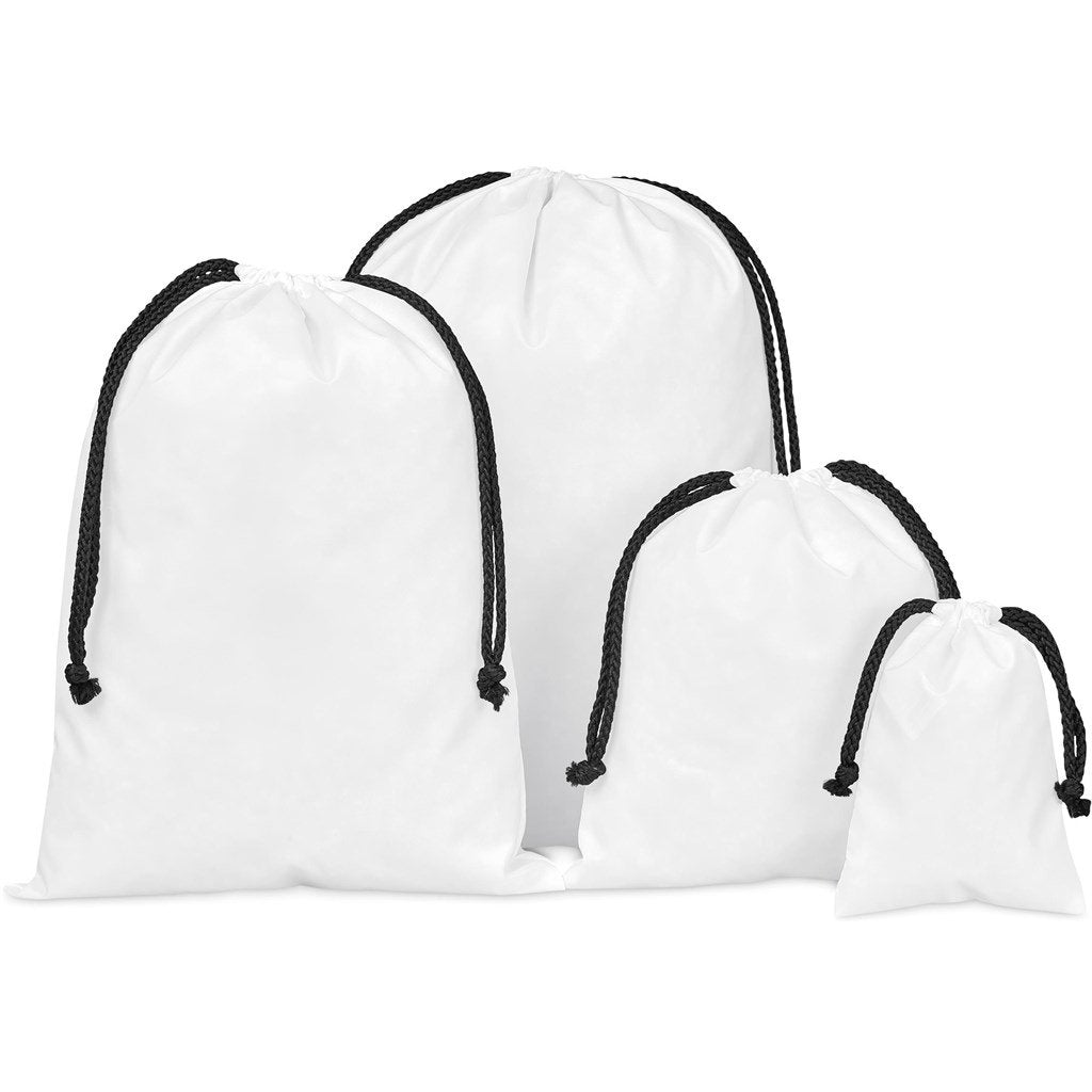 Custom Benguela Jumbo Polyester Drawstring Pouch BLACK - Bags and Backpacks,Custom Backpacks
