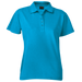 200g Ladies Pique Knit Golfer Surf Blue / XS / Regular - Golf Shirts