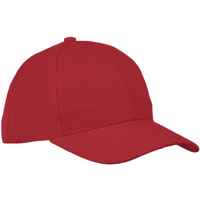 6 Panel Raven Cap  Red / STD / Last Buy - Caps