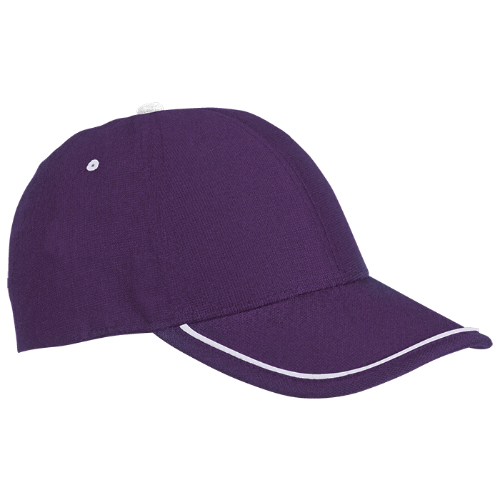 6 Panel Vibe Cap  Purple/White / STD / Last Buy - 