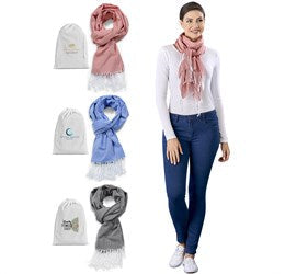 Heather Scarf & Pouch-