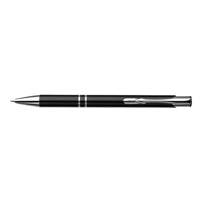 Aluminium Ballpoint Pen with Arrow Shaped Clip Black / STD / Last Buy - Writing Instruments