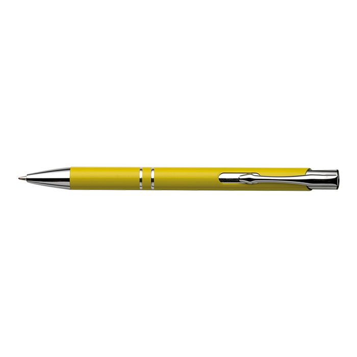 Aluminium Ballpoint Pen with Arrow Shaped Clip Yellow / STD / Last Buy - Writing Instruments