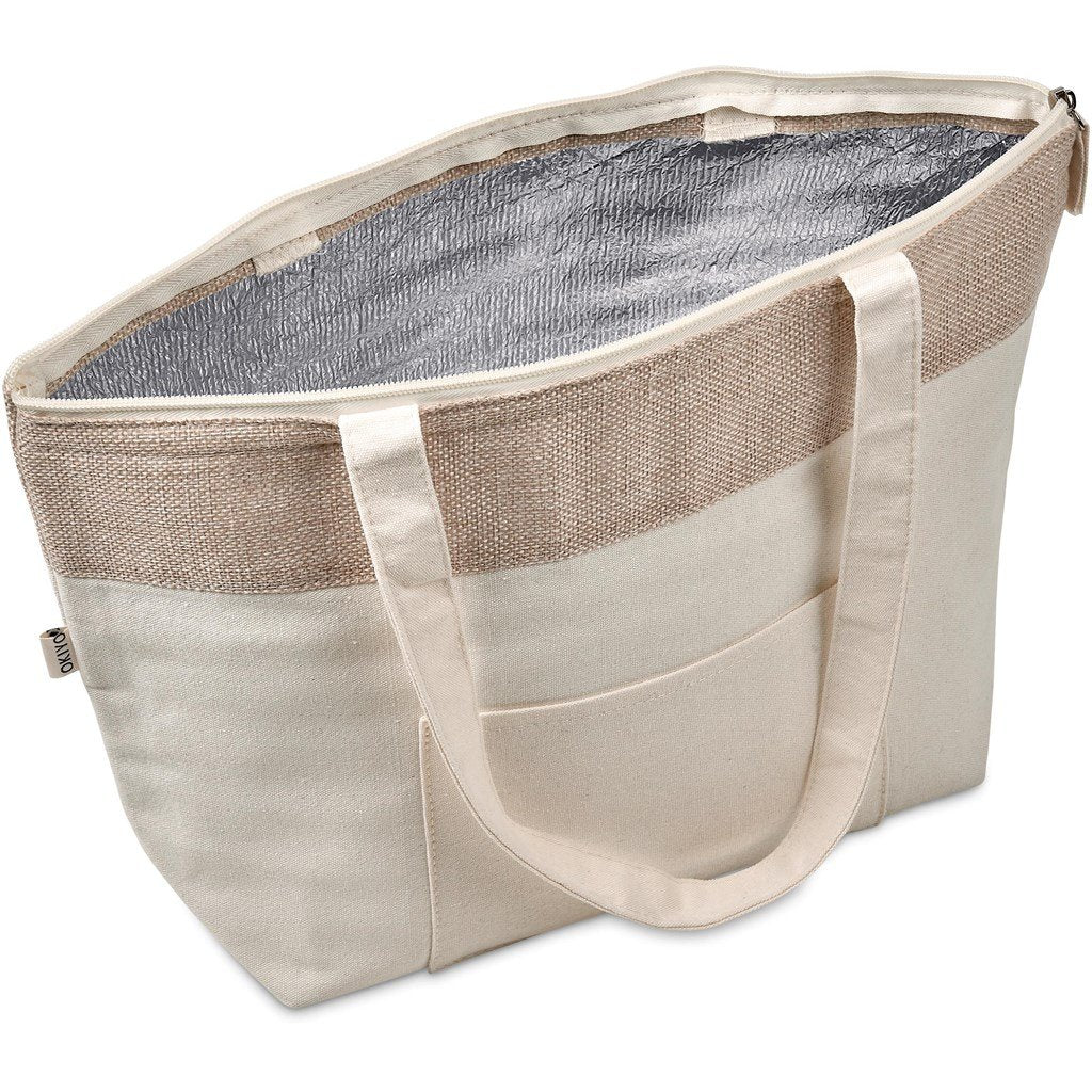 Arshi Cotton & Jute 12 Can Lunch Cooler NATURAL - Coolers,Cooler Bags,Eco-Friendly,Jute Products,Ideas for Summer,Coolers and Lunchware