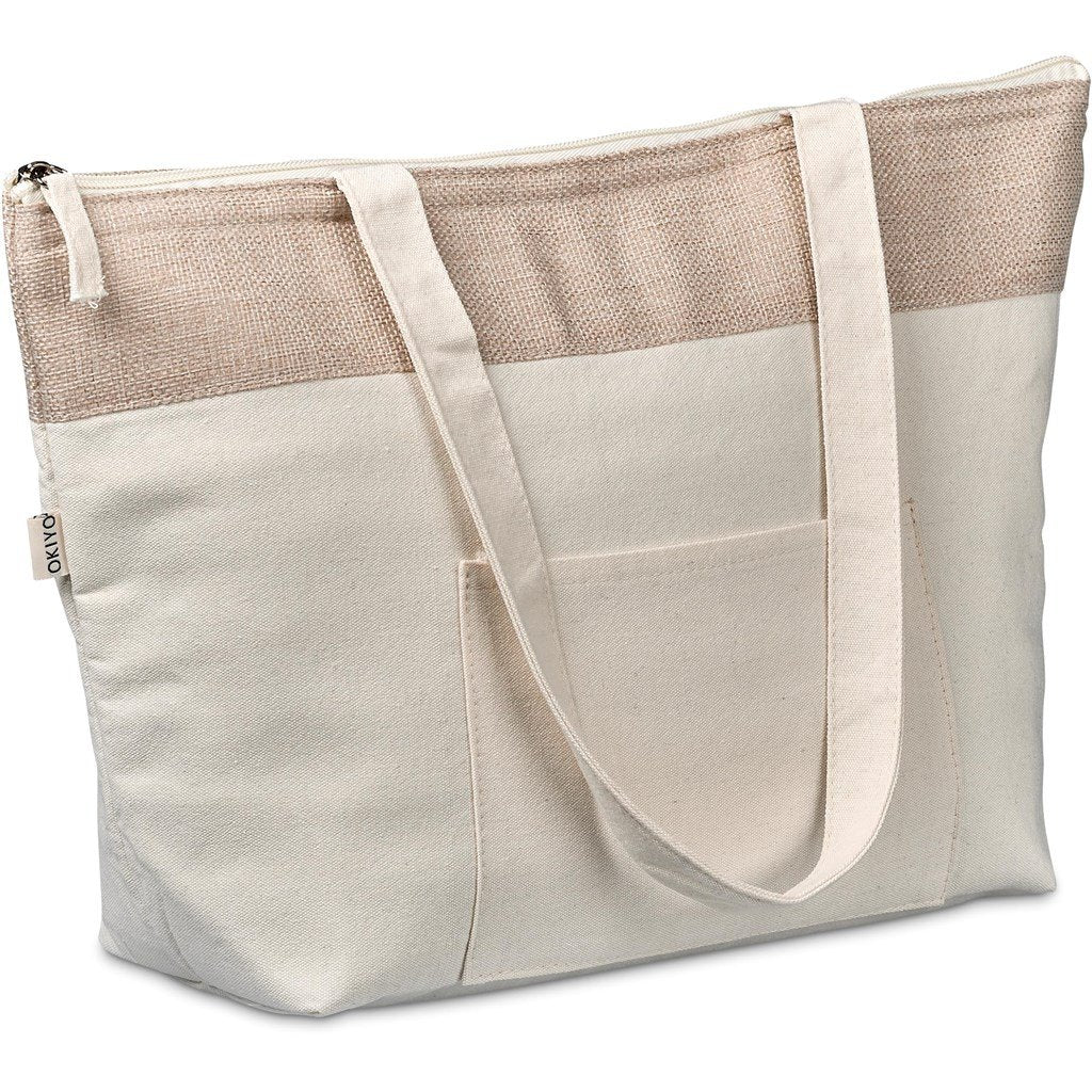 Arshi Cotton & Jute 12 Can Lunch Cooler NATURAL - Coolers,Cooler Bags,Eco-Friendly,Jute Products,Ideas for Summer,Coolers and Lunchware