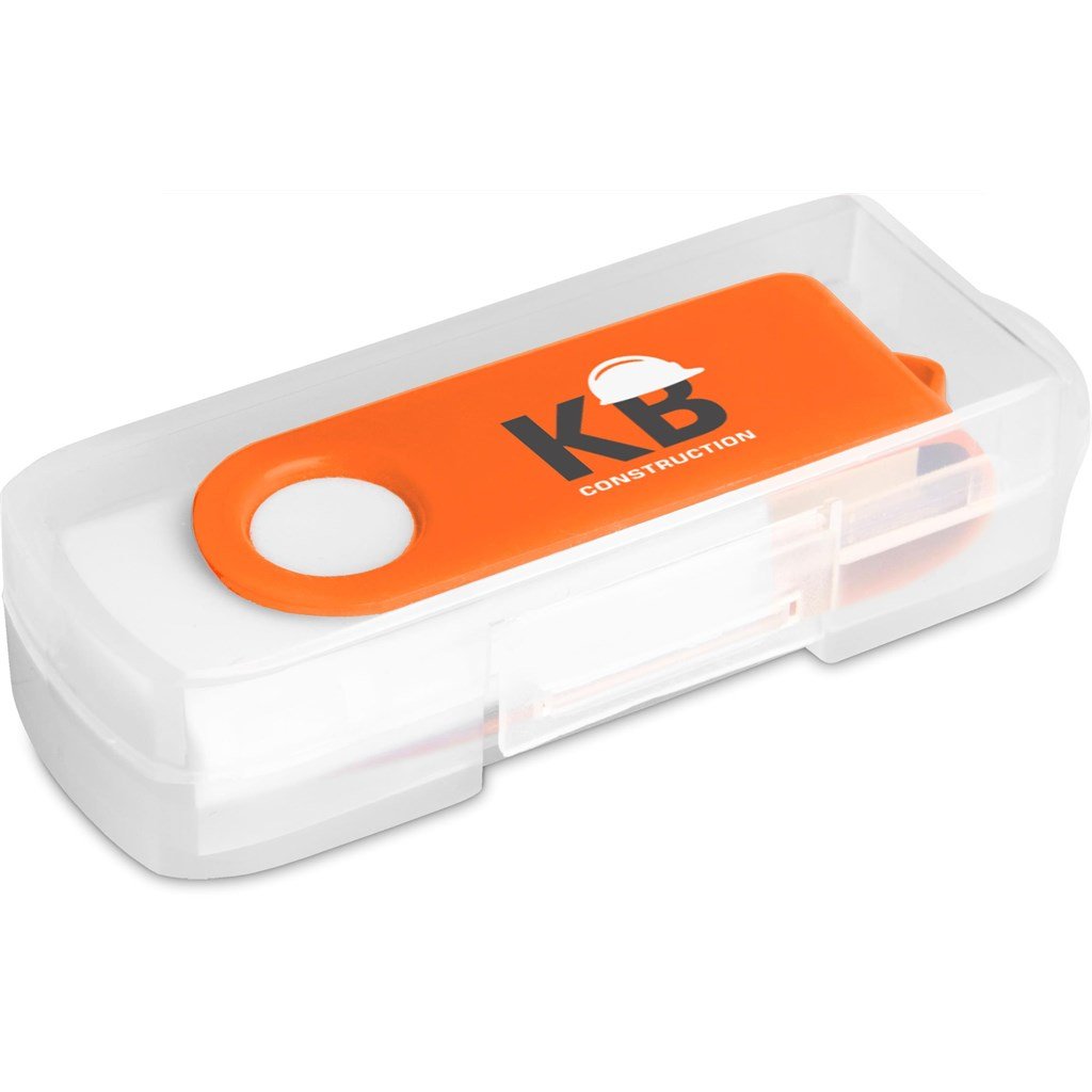 Axis Gyro White Flash Drive - 16GB - Drives,Flash Drives
