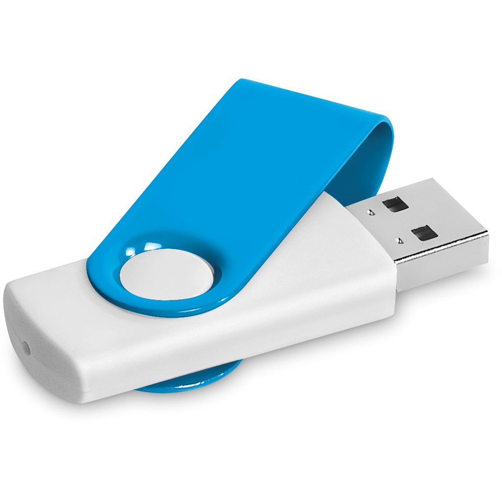 Axis Gyro White Flash Drive - 16GB - Drives,Flash Drives