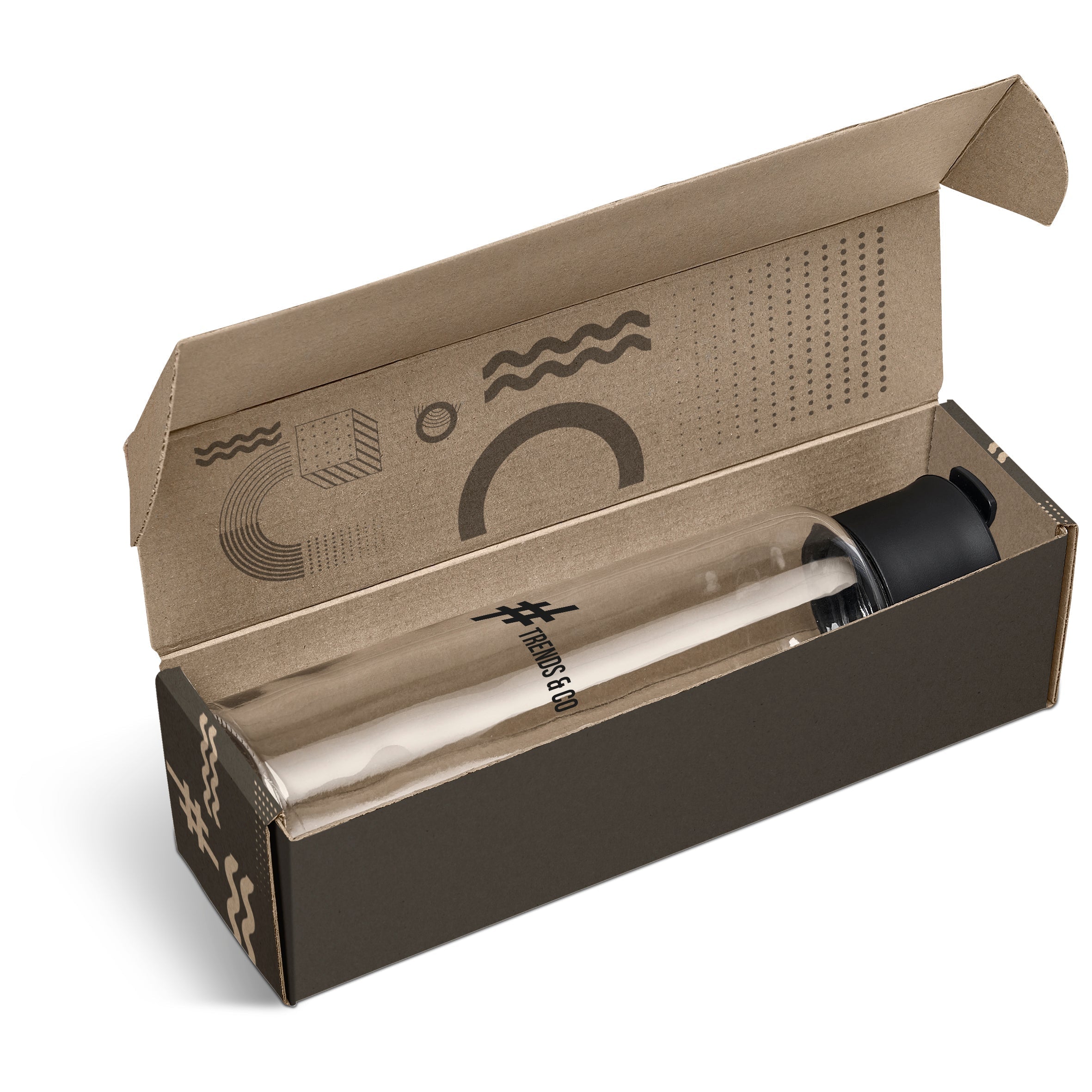 Boost Bottle in Bianca Custom Gift Box-Black-BL