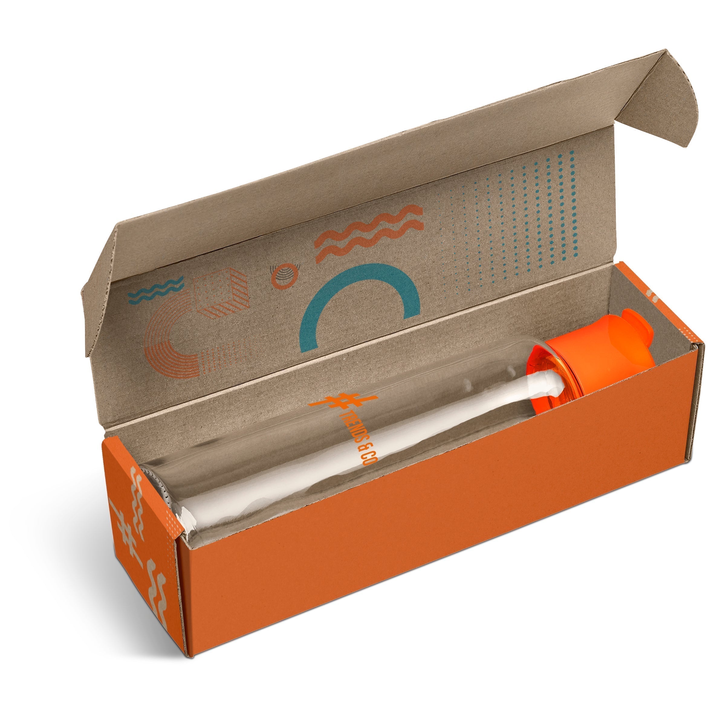Boost Bottle in Bianca Custom Gift Box-Orange-O