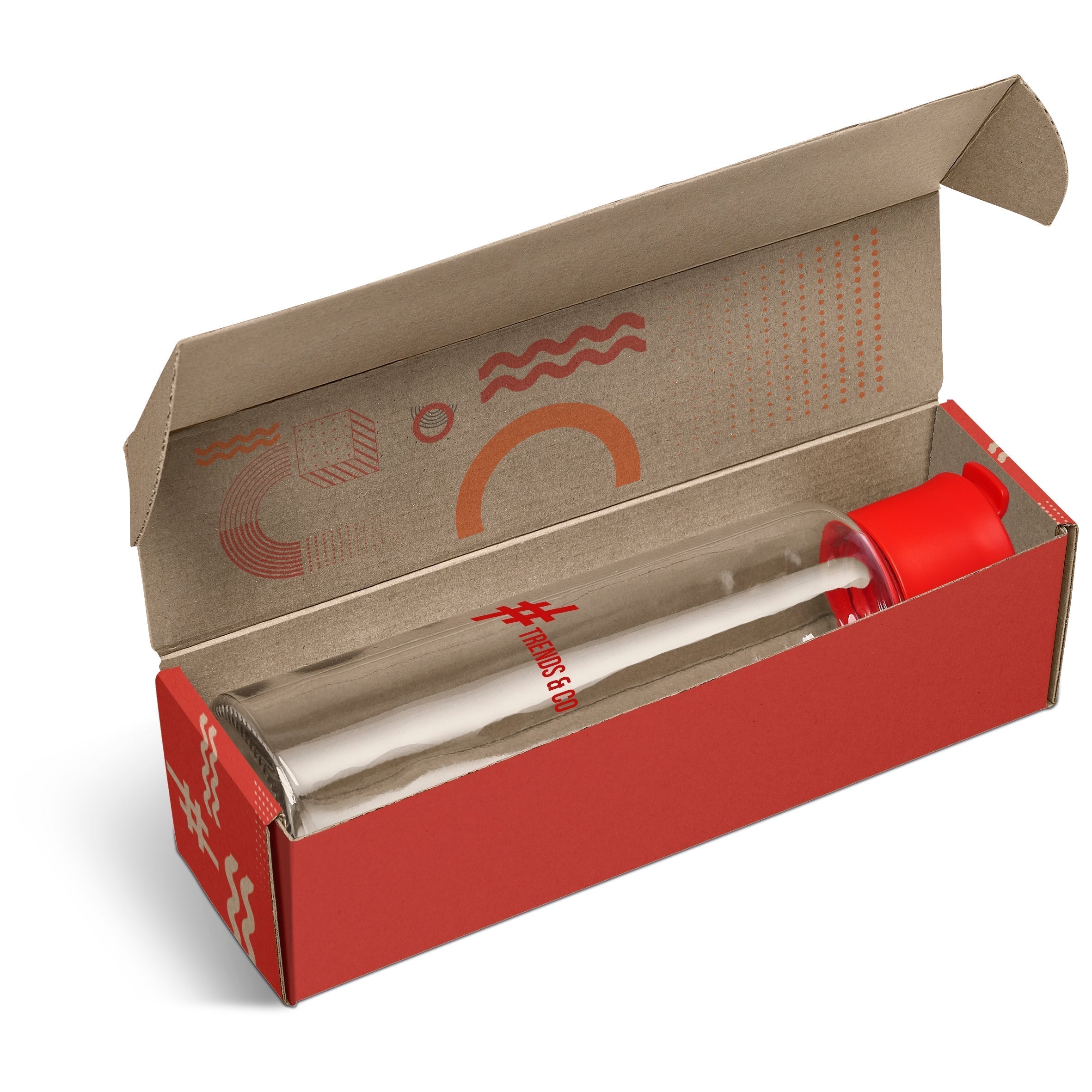 Boost Bottle in Bianca Custom Gift Box-Red-R