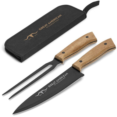Butcher’s Block Carving Set Black / BL - Kitchen Tools & Utensils