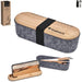 Byoga Recycled PET Felt & Bamboo Stationery Case GREY - Stationery,Bamboo Products,Recycled Products,Stationery,Recycled