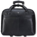 Cassidy Leather 17" Laptop/Overnight Trolley Bag | Black-