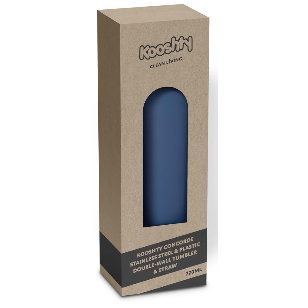 Concorde Stainless Steel & Plastic Double-Wall Tumbler Straw - 720ml - Travel Mugs and Tumblers,Ideas for Summer,Drinkware