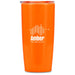 Daytona Plastic 2-in-1 Double-Wall Tumbler & Straw - 600ml Orange / O