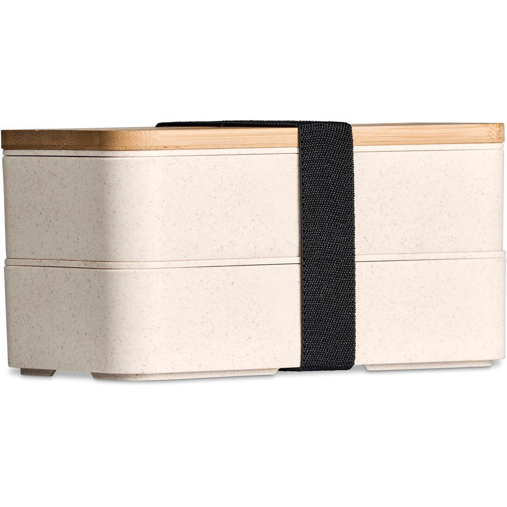 Dura Wheat Straw & Bamboo Lunch Box Set NATURAL - Foodware,Eco-Friendly,Wheat Products,Ideas for Work