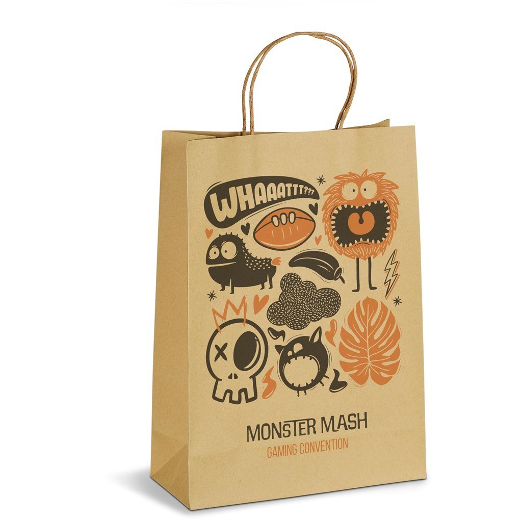 Custom Ecological Maxi Gift Bag 150gsm Natural / NT - Bags